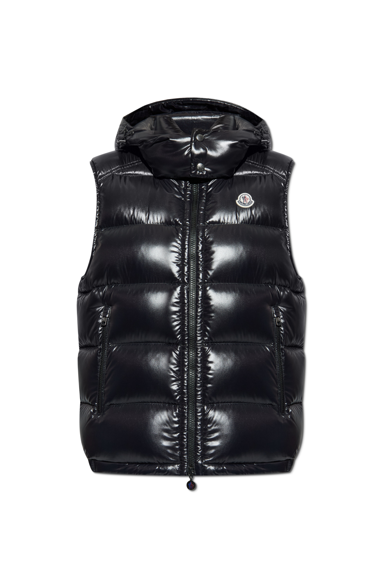 MONCLER ブラック Bormesダウンベスト - black s size BEAMS F（ビームスF）MONCLER / BORMES ナイロン ダウンベスト